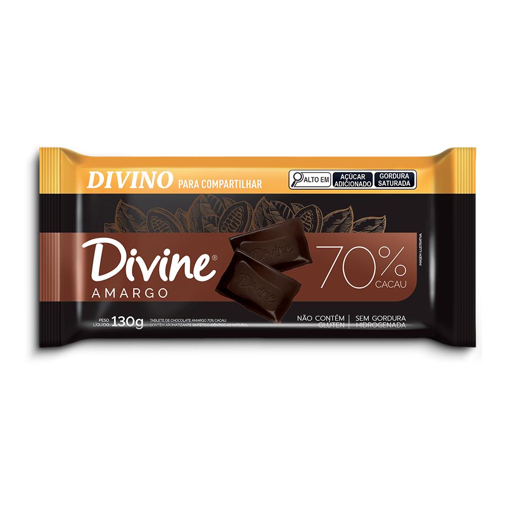 Chocolate Amargo 70% Cacau 130g