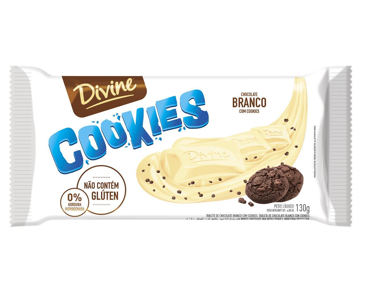 BARRA CHOC BRANCO C/ COOKIES 130g