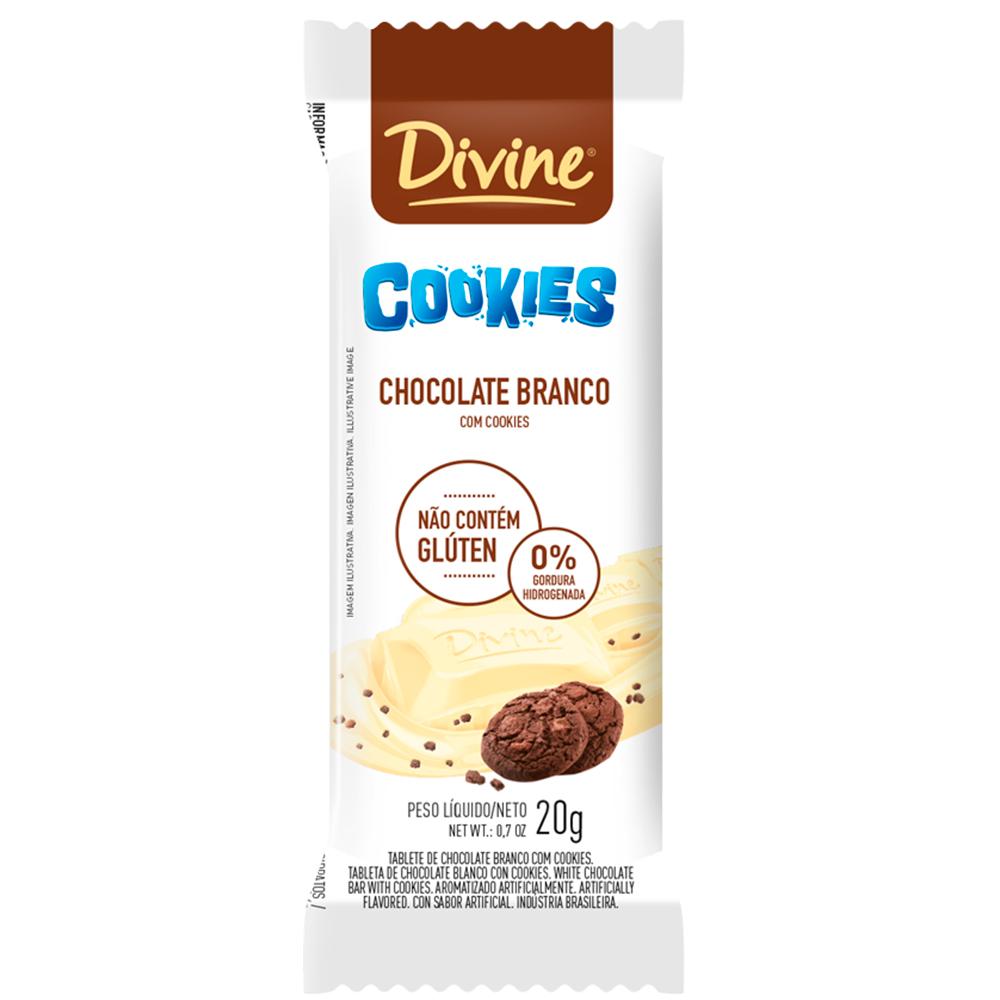 Chocolate Branco com Cookies 20g