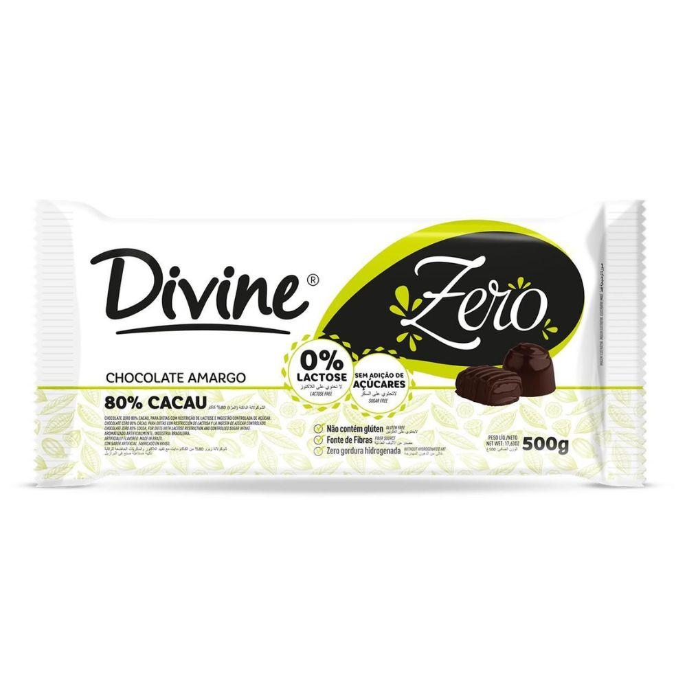 Chocolate Amargo 80% Cacau Zero 500g