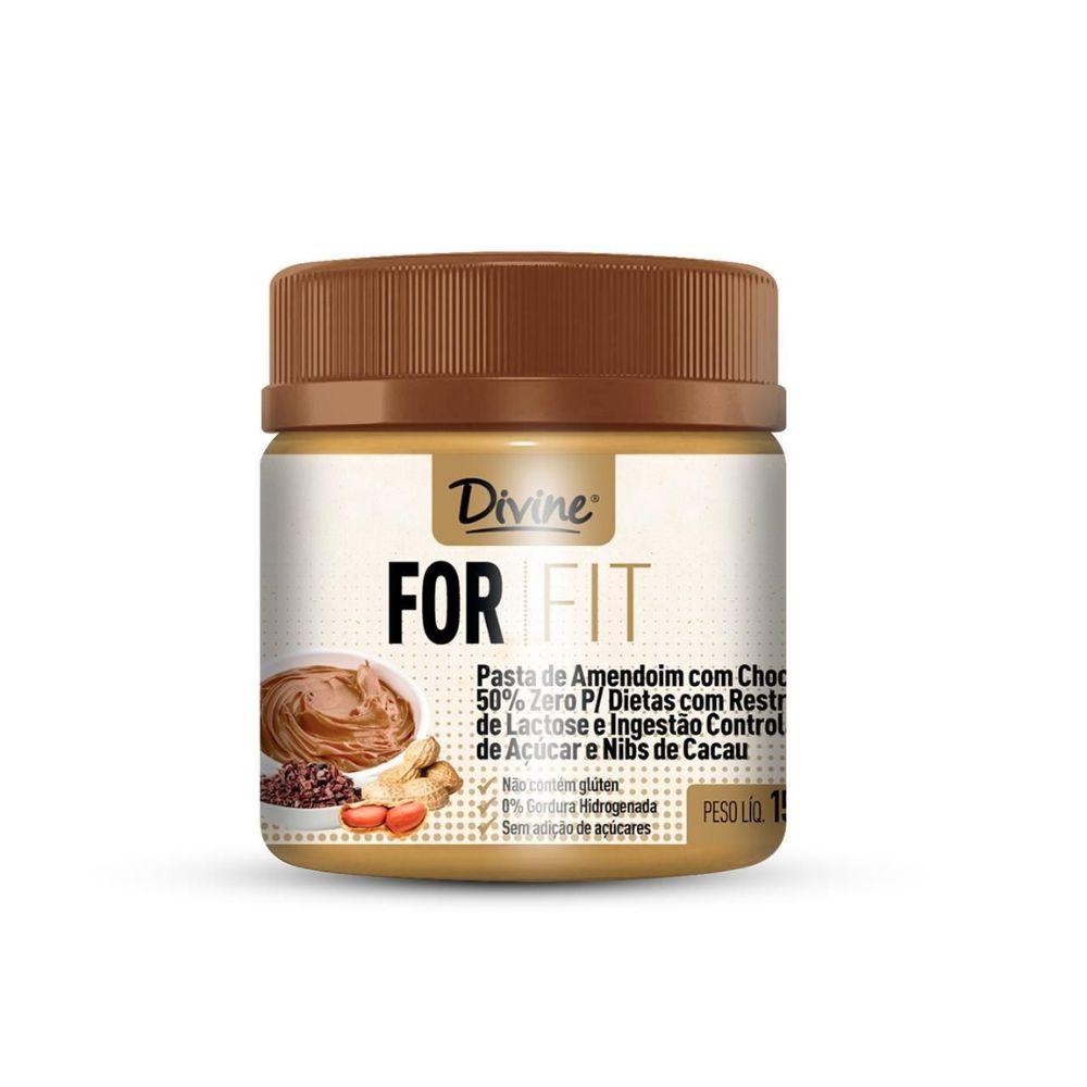 PASTA DE AMENDOIM COM CHOCOLATE 50% ZERO E NIBS DE CACAU 150g