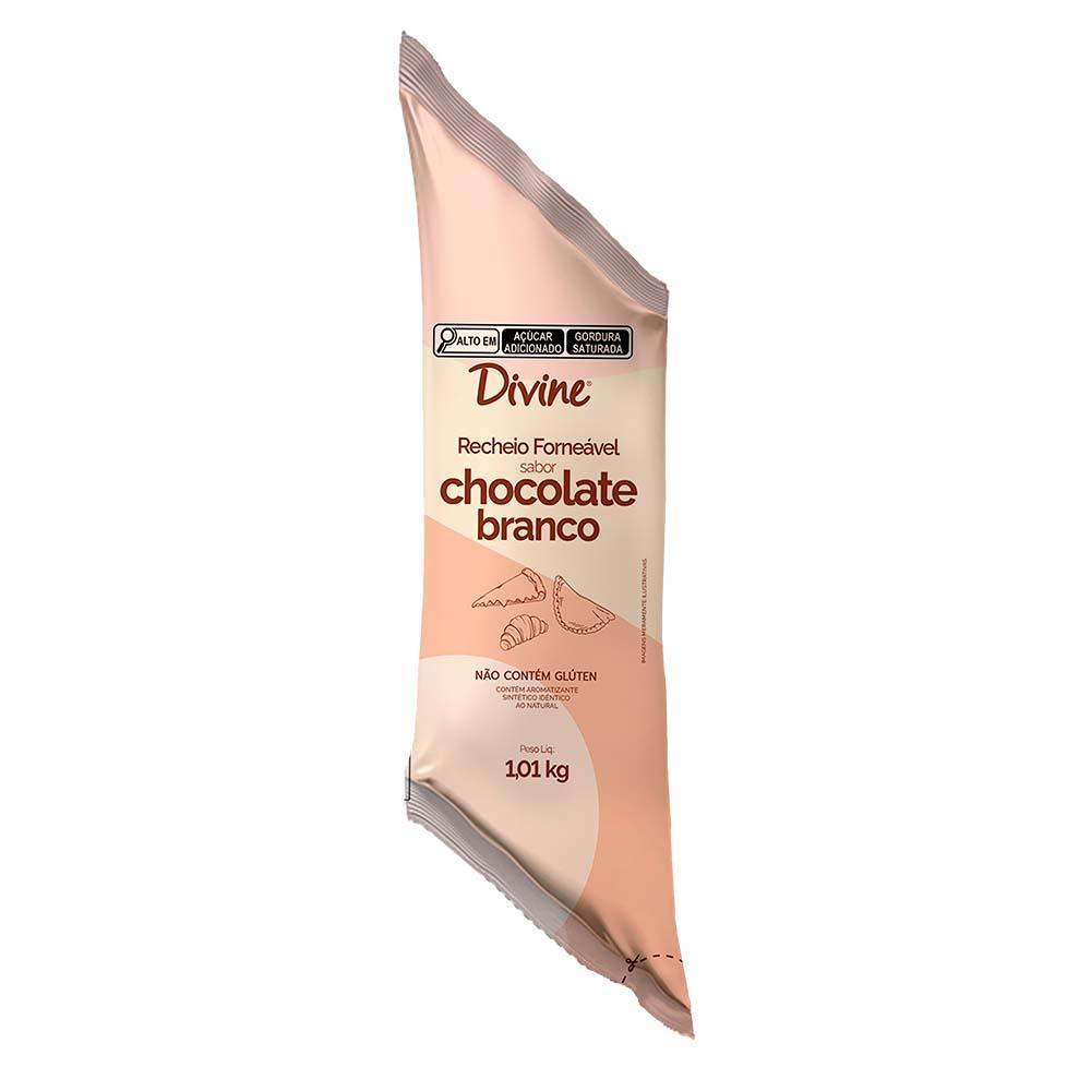 Bisnaga de Recheio Forneável sabor Chocolate Branco 1,01kg