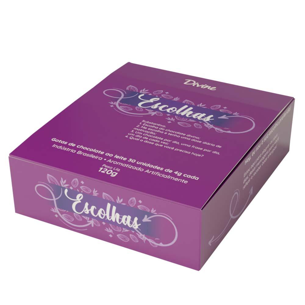 ESCOLHAS - MOEDA 4G CHOCOLATE AO LEITE