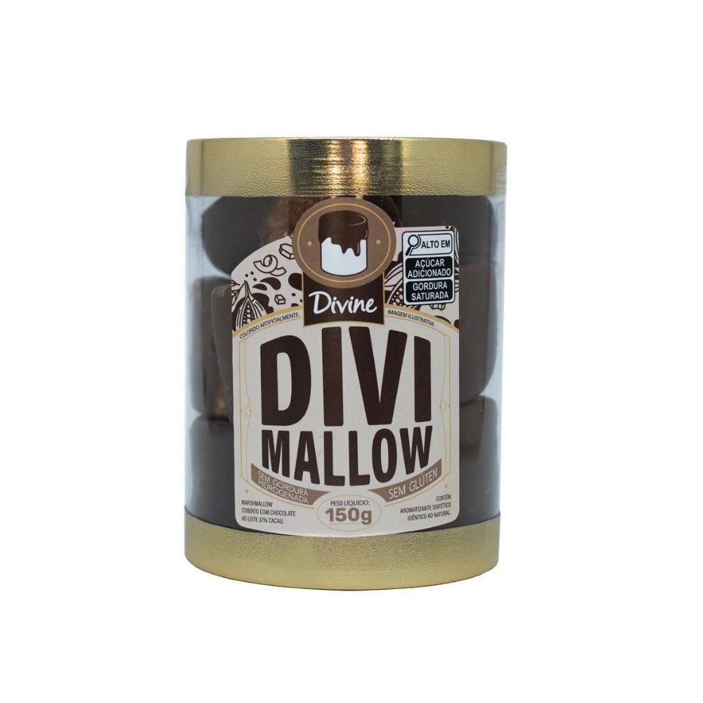 POTE MARSHMALLOW C/CHOC AO LEITE 37% CACAU 150G - DIVIMALLOW