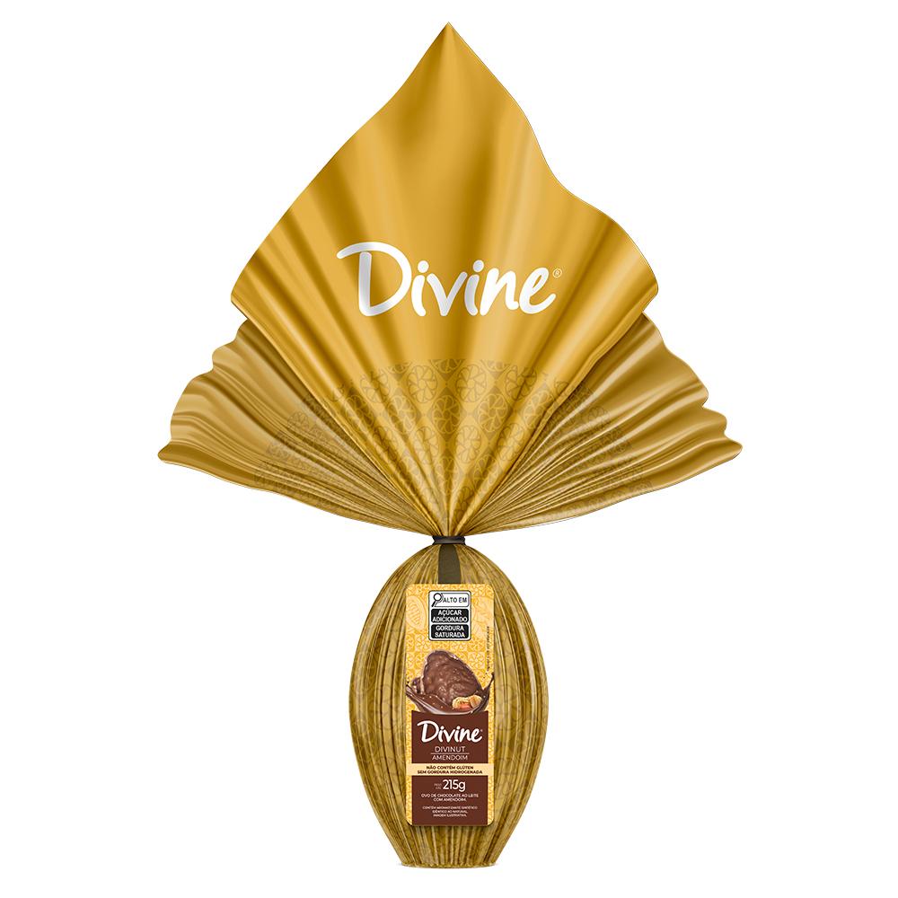 OVO CHOC AO LEITE C/ AMENDOIM DIVINUT 215G