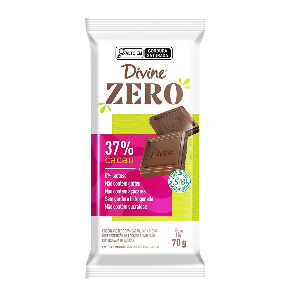 BARRA CHOC ZERO 37% CACAU 70G