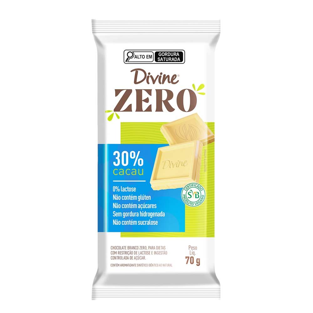 BARRA CHOC ZERO BRANCO 70G