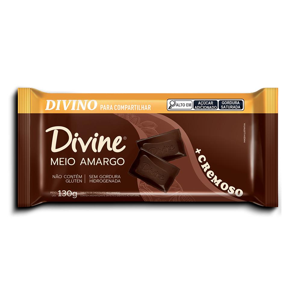 BARRA CHOC MEIO AMARGO MAIS CREMOSO 130G