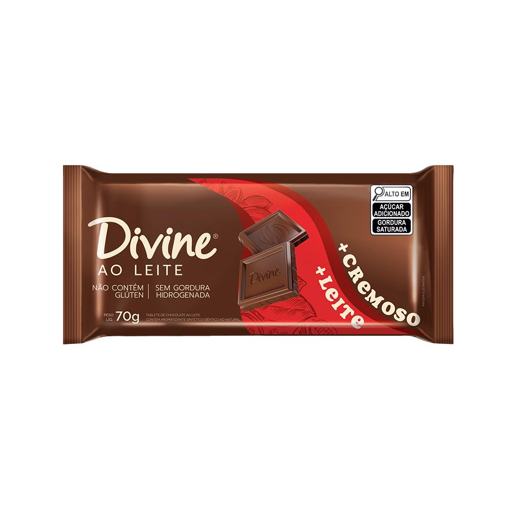 BARRA CHOC AO LEITE MAIS CREMOSO 70G
