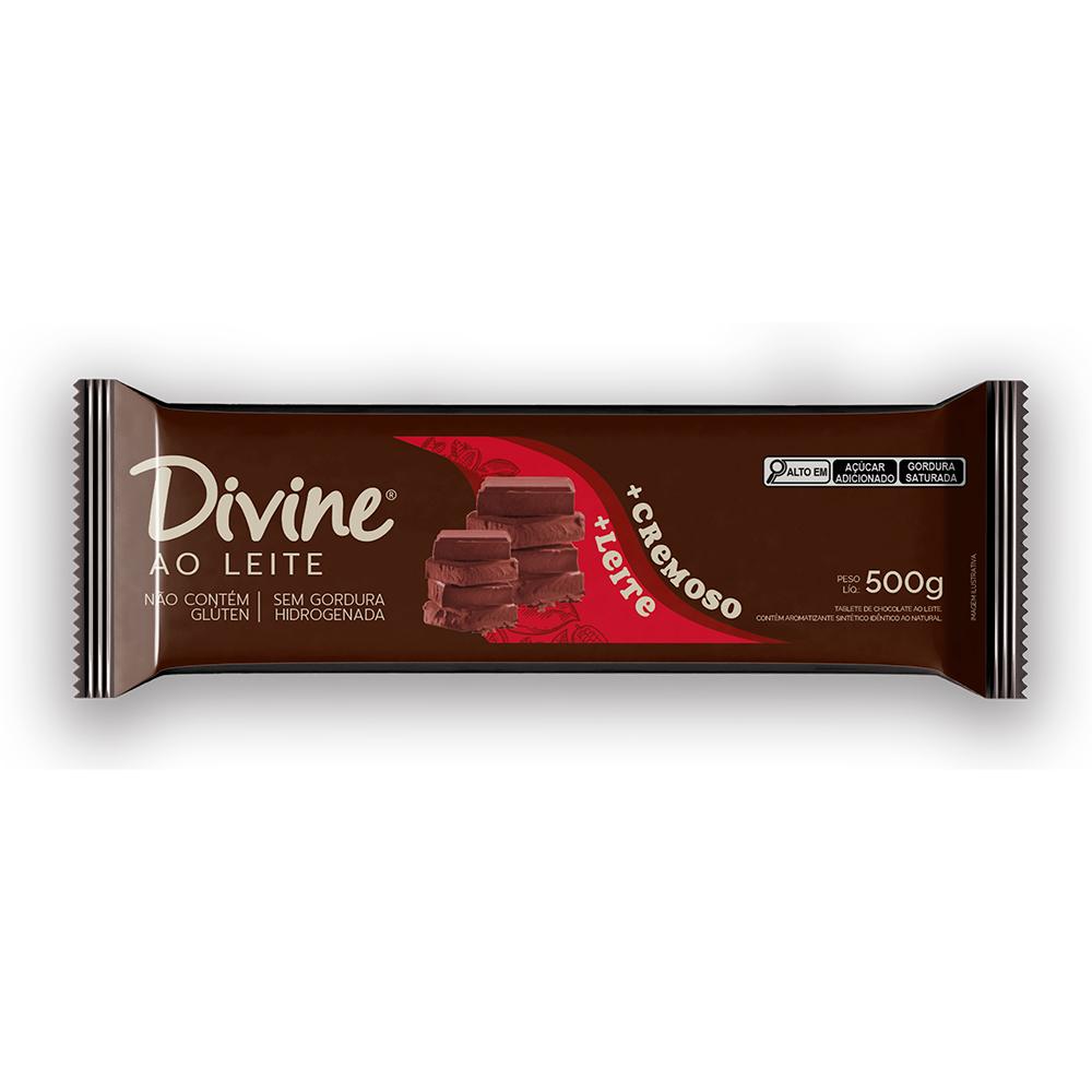 BARRA EMBALADA CHOC AO LEITE MAIS CREMOSO 500G