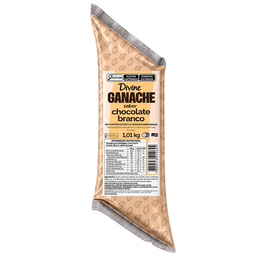 BISNAGA GANACHE BRANCO 1,01KG 