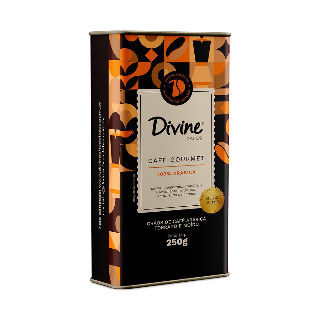 LATA DE CAFÉ GOURMET TORRADO E MOÍDO 250G 2